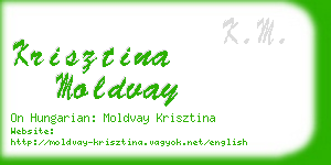 krisztina moldvay business card